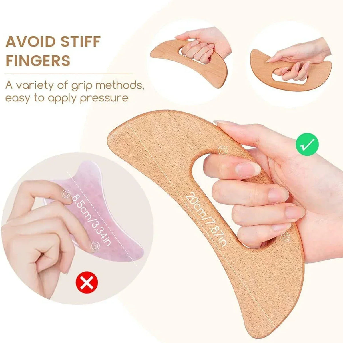 Wooden Body Gua Sha Massage Tool