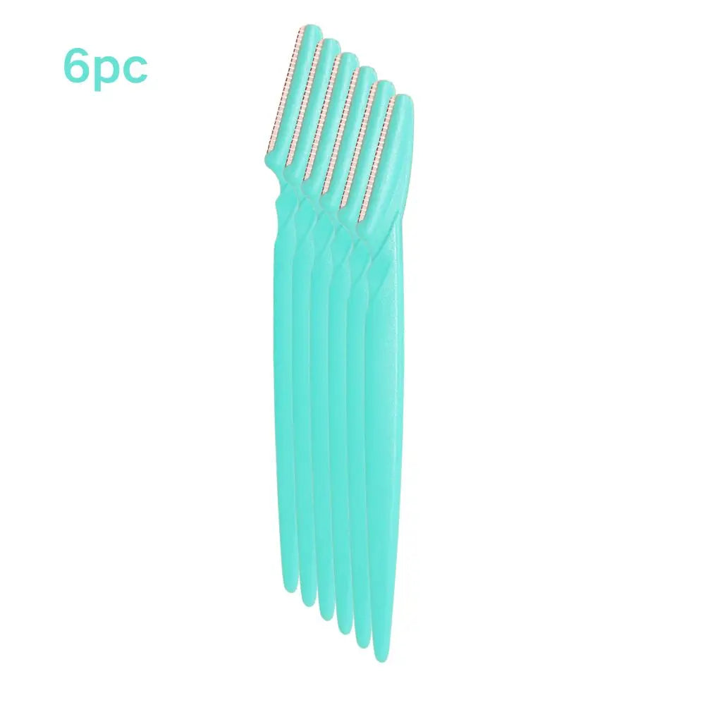 Dermaplaning Face Razors 6-pack - green