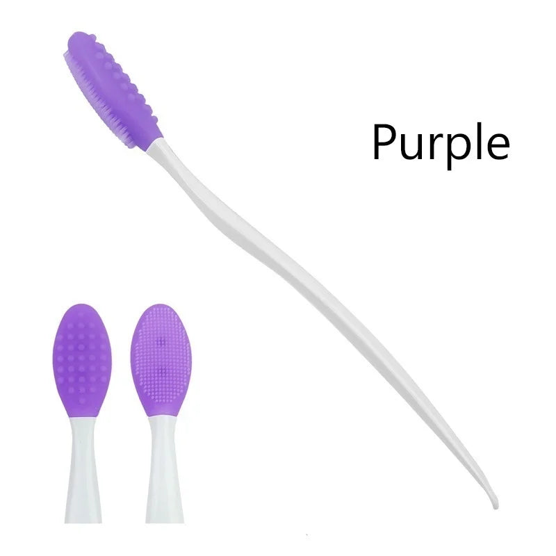 Silicone Face Scrub Brush - purple