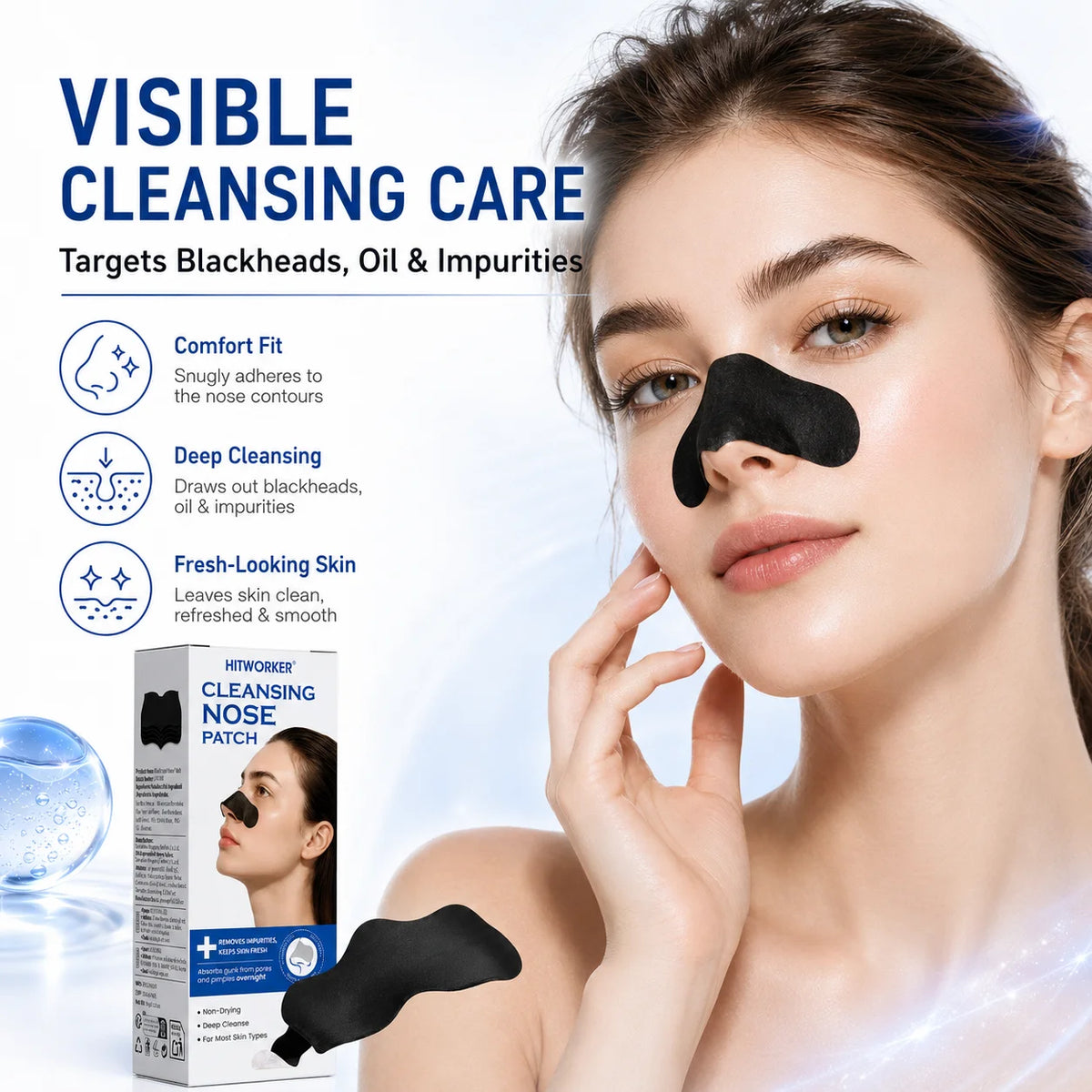 HITWORKER Charcoal Nose Pore Strips – image 4