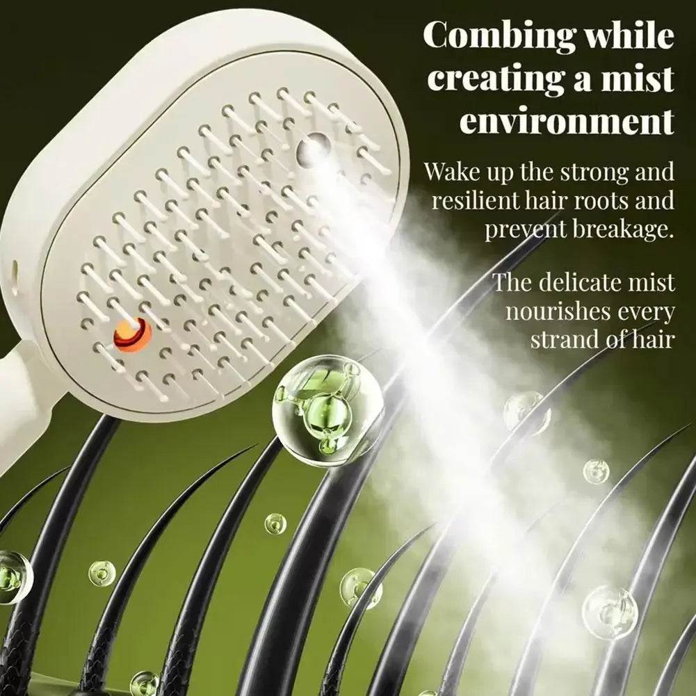 Rechargeable Mist Spray Hairbrush for Hair Oil & Detangling – combs & brushes, view 5