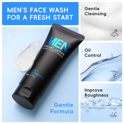 LAIKOU Men's Oil-Control Face Wash 100 g – image 6