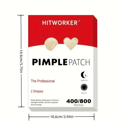 HITWORKER Day & Night Hydrocolloid Pimple Patches, 2 Sizes (400 patches) – Acne Patches, view 7
