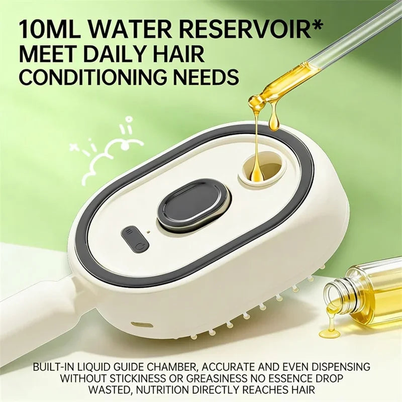 Rechargeable Mist Spray Hairbrush for Hair Oil & Detangling – combs & brushes, view 7