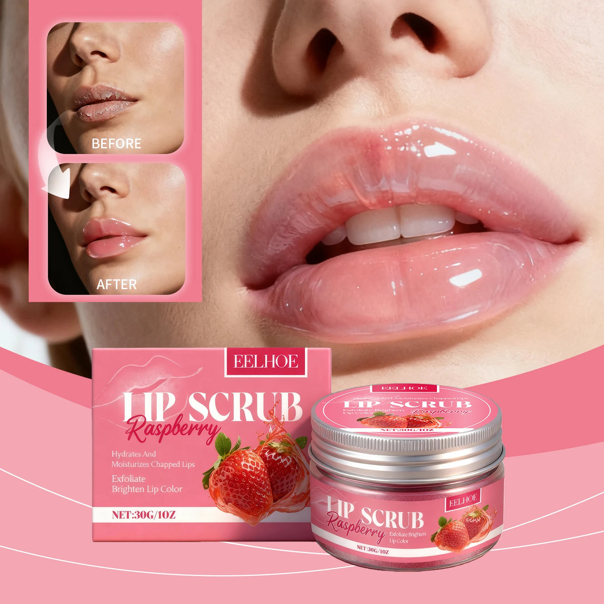 Strawberry Lip Scrub – lip scrubs, view 3