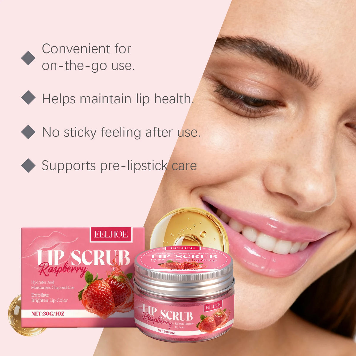 Strawberry Lip Scrub – lip scrubs, view 5