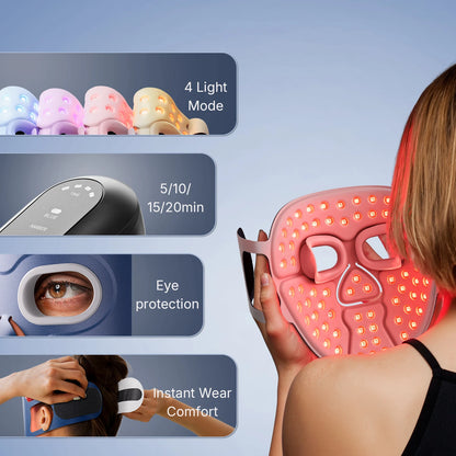 Hello Face M500 Wireless Red & Near-Infrared LED Face Mask – led light therapy devices, view 3