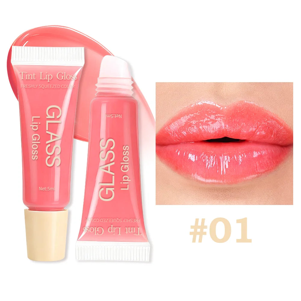 JUJU DREAM Glass Tint Lip Oil Gloss – Pink