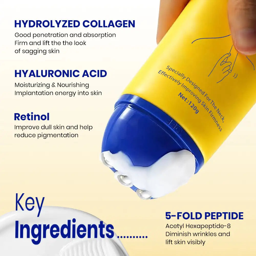 KOEC Peptide Firming Neck Cream with roller 120 g – image 4