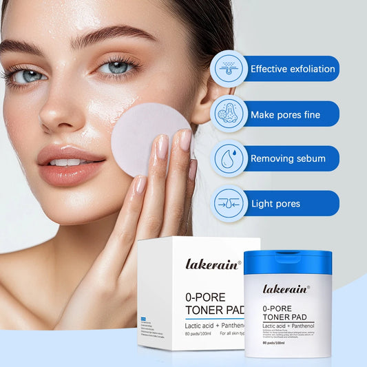 Lakerain Zero Pore Pad 2.0, Dual-Texture Toner Pads (70 pads)