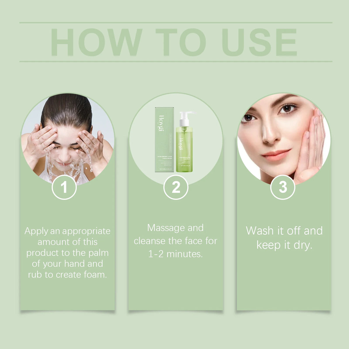 Hoygi Hyaluronic Acid Gentle Gel Cleanser – facial cleansers, view 2
