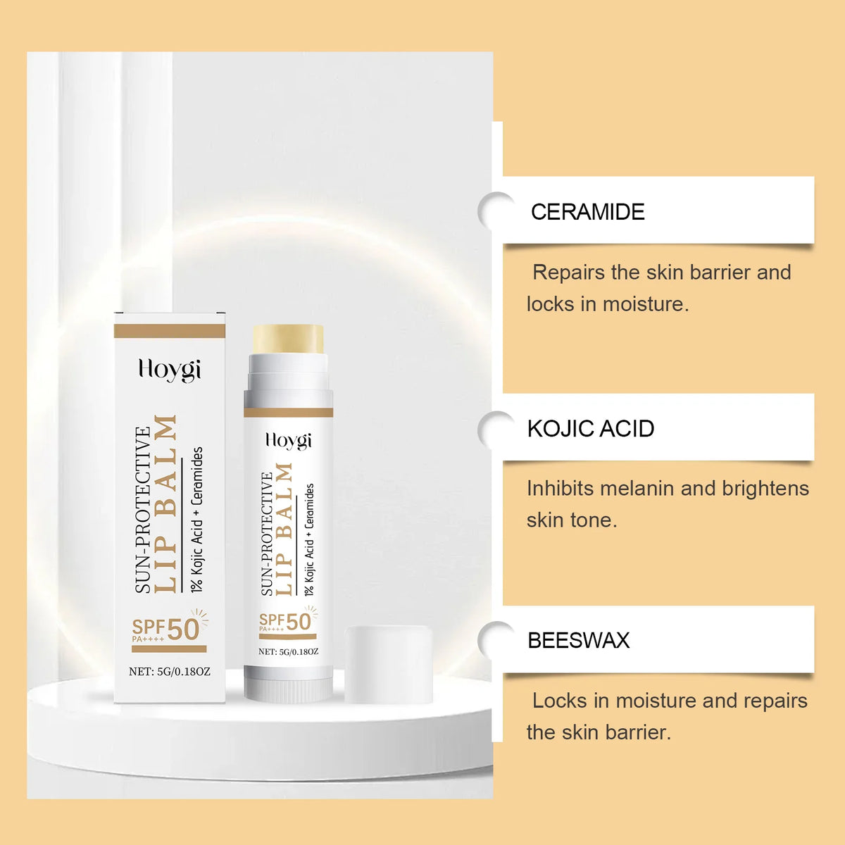 Hoygi SPF50+ Sun Protective Lip Balm