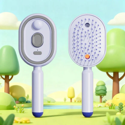 Rechargeable Mist Spray Hairbrush for Hair Oil & Detangling – combs & brushes, view 4