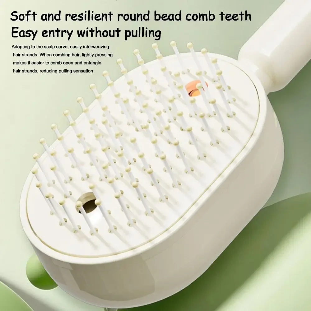 Rechargeable Mist Spray Hairbrush for Hair Oil & Detangling