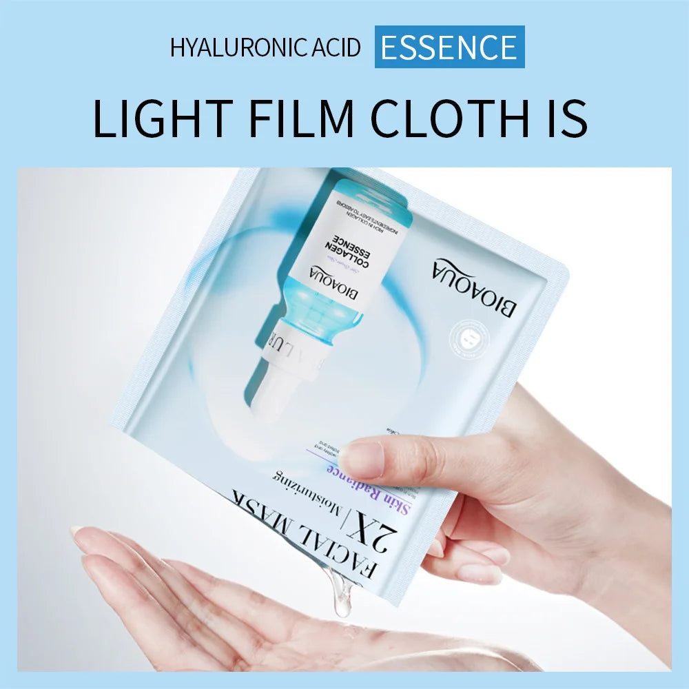 Hydrating Sheet Masks: Centella, Collagen, Hyaluronic Acid & Vitamin C