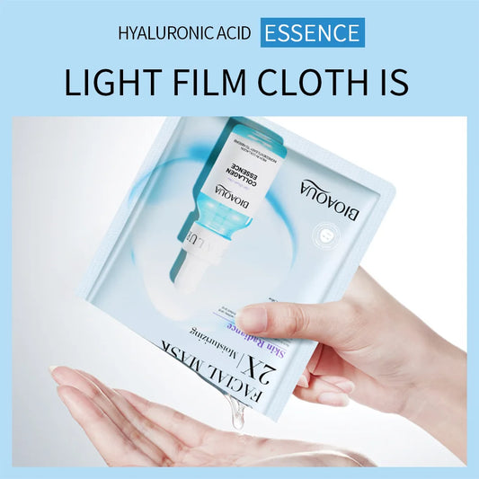 Hydrating Sheet Masks: Centella, Collagen, Hyaluronic Acid & Vitamin C