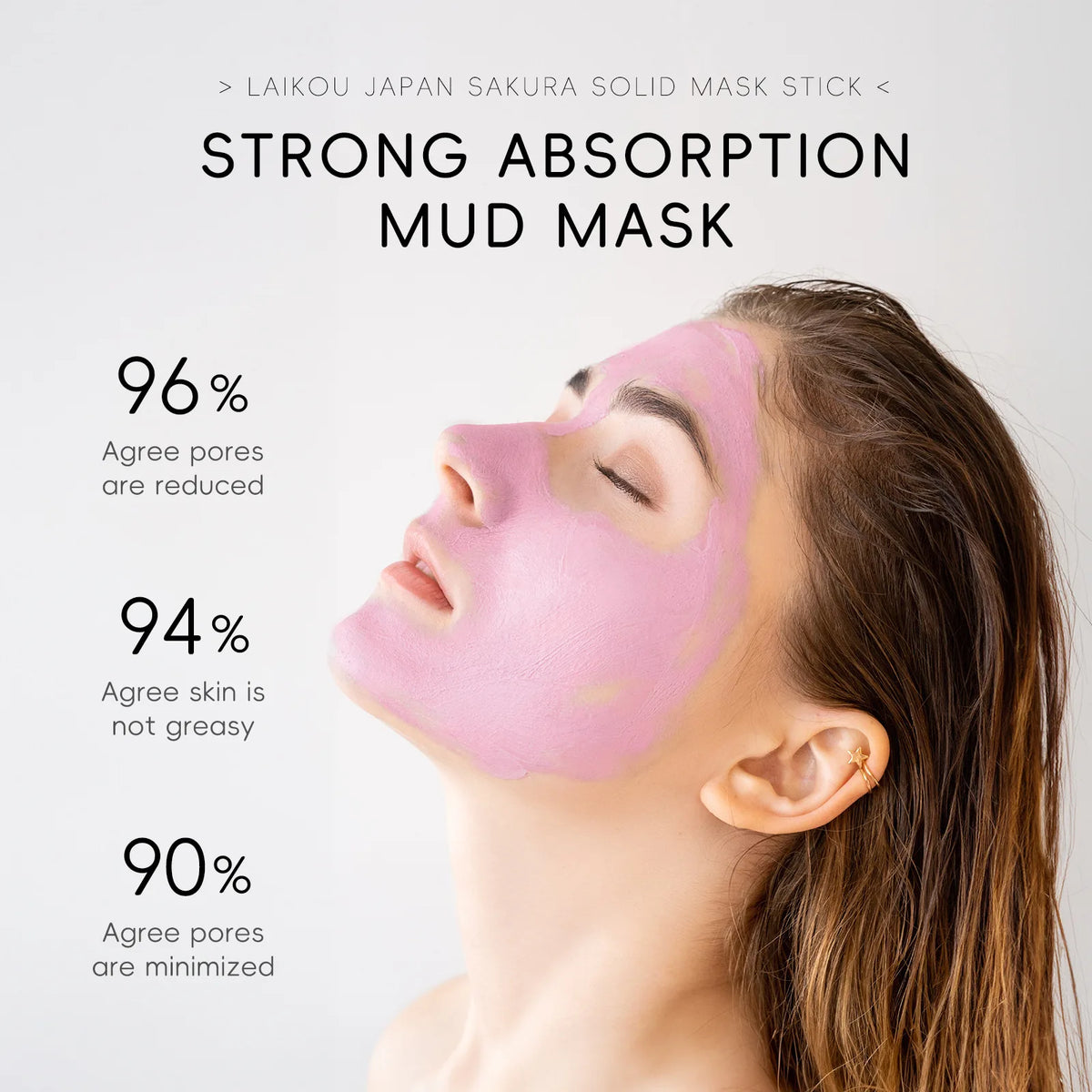 LAIKOU Sakura Mud Mask Stick – skin care masks & peels, view 5