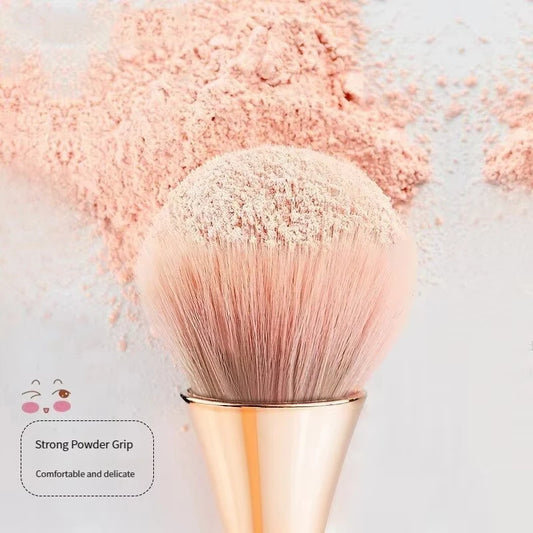Rose Gold Fan Powder & Highlighter Brush – makeup brushes, view 2