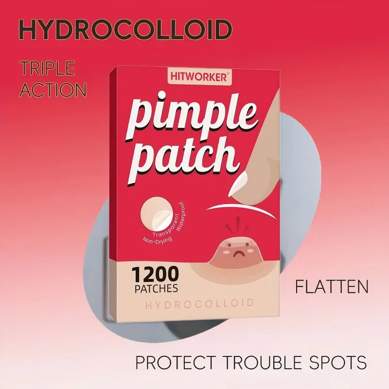 HITWORKER Hydrocolloid Pimple Patches 1200 pack