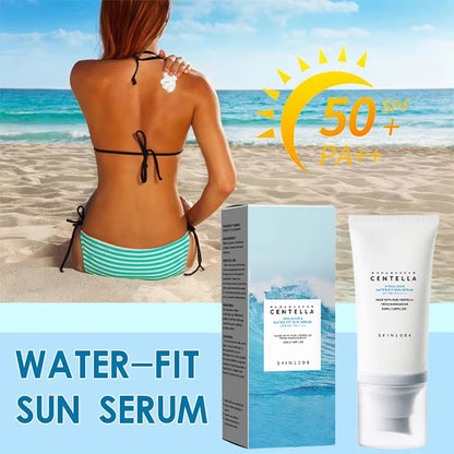 Centella Water-Fit Sun Serum SPF50+ for the beach