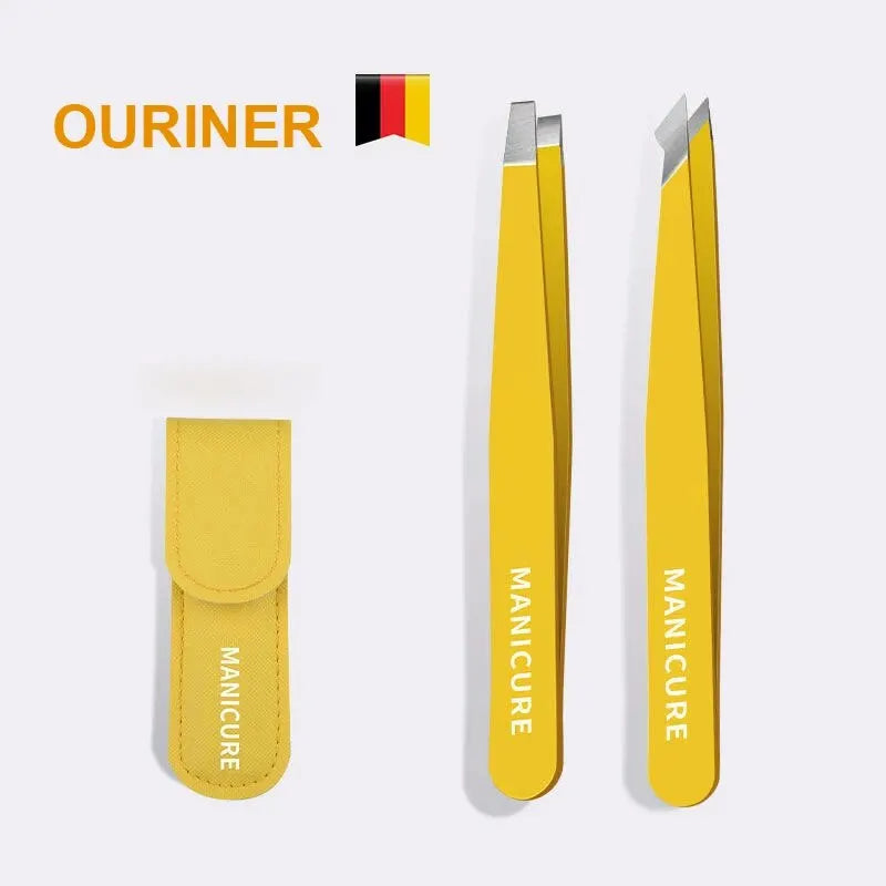 Precision Eyebrow Tweezer Set (4 pcs)