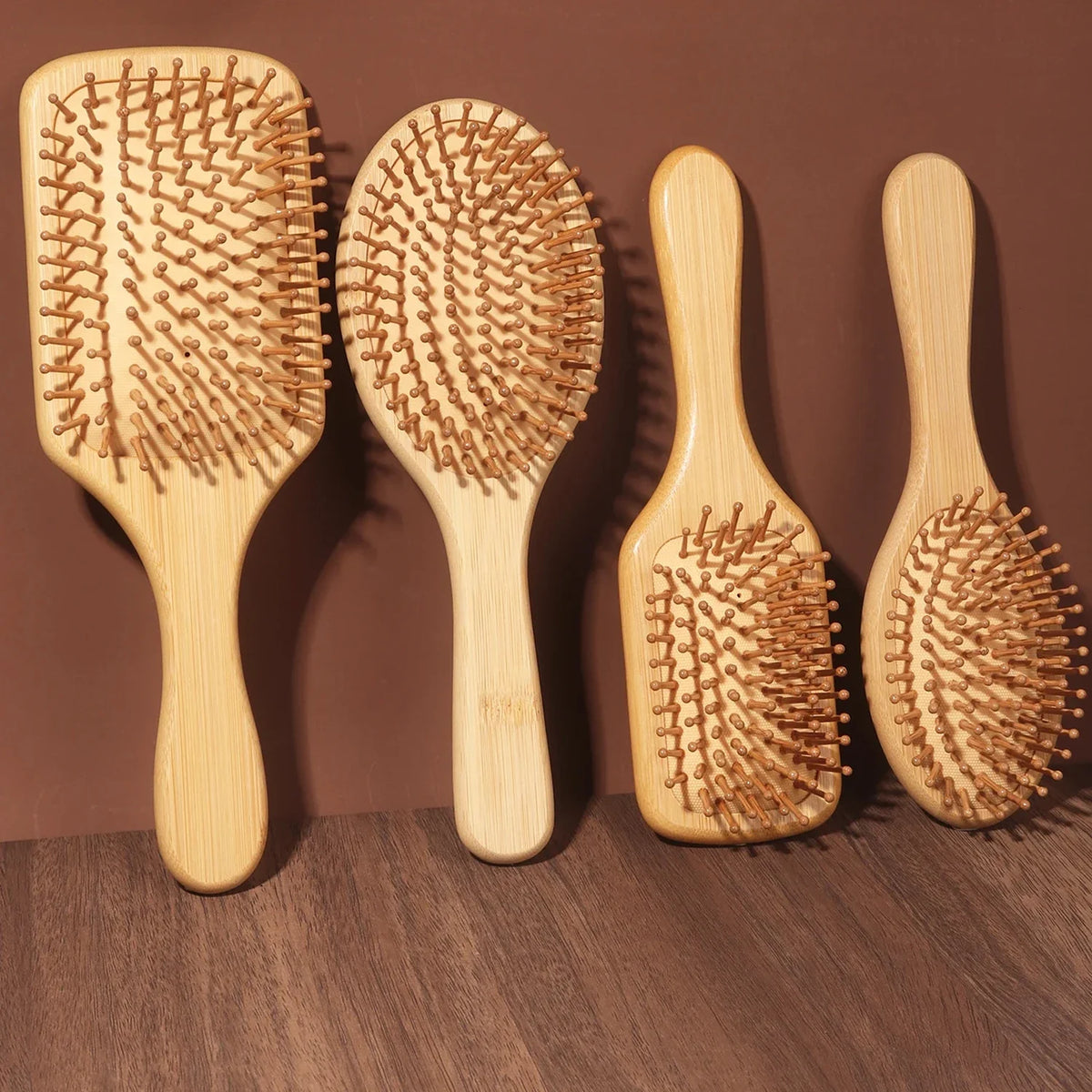Natural Bamboo Paddle Hairbrush – combs & brushes, view 14