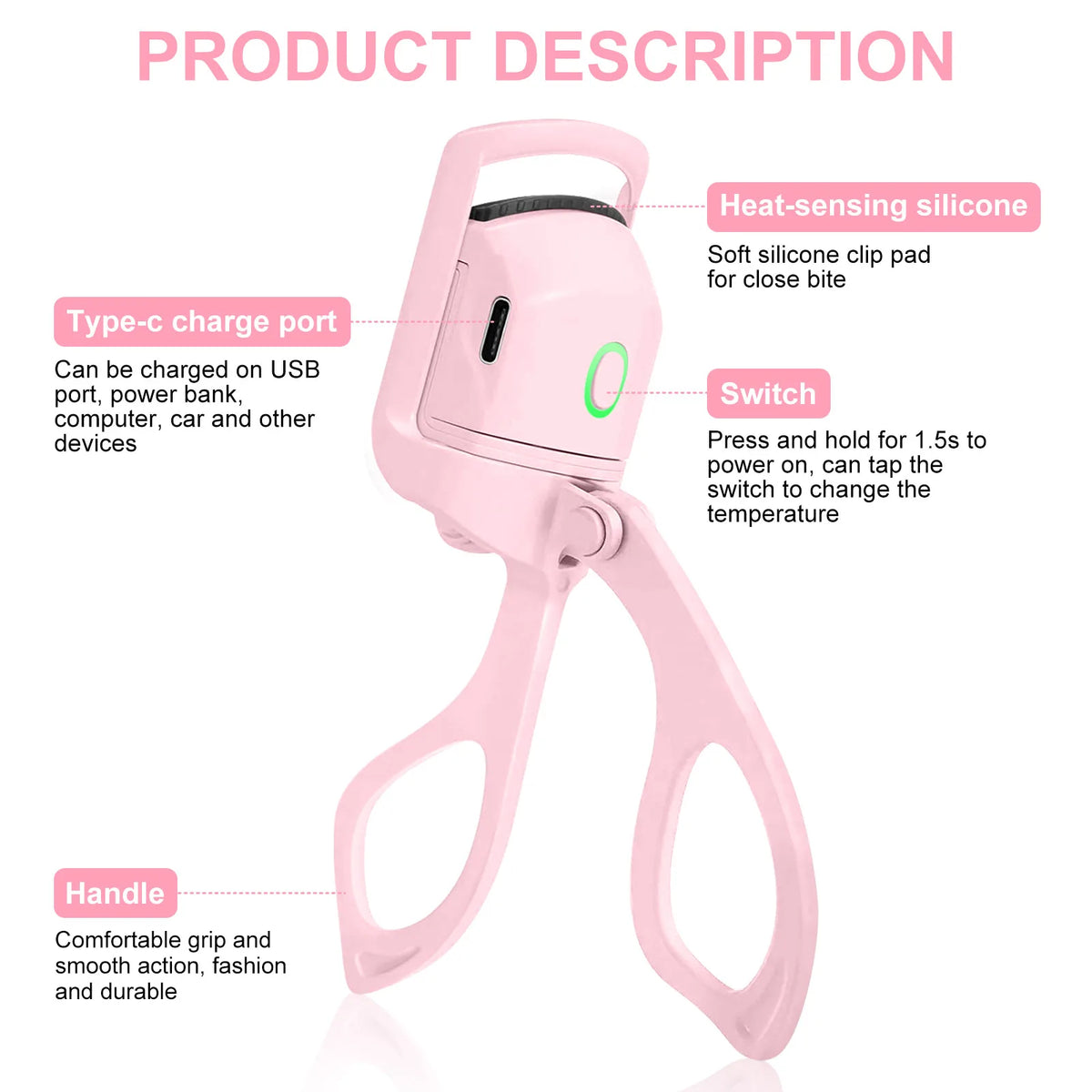 ALIVER Electric Heated Eyelash Curler