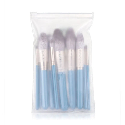 13-Piece Vegan Makeup Brush Set (Blue)