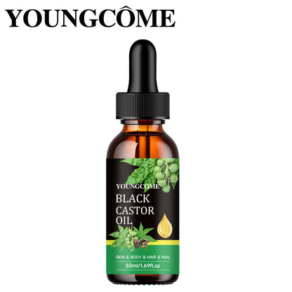 YOUNGCOME Black Castor Oil for Hair, Body & Nails (30 ml) – Hair Oils, view 2