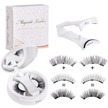 Reusable Magnetic Eyelashes Kit with Applicator (2 pairs) – False Eyelashes, view 7