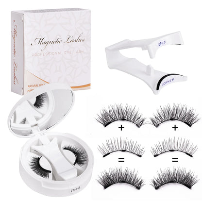Reusable Magnetic Eyelashes Kit with Applicator (2 pairs) – False Eyelashes, view 2