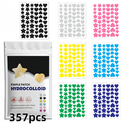 Rainbow pimple patches in 7 colours