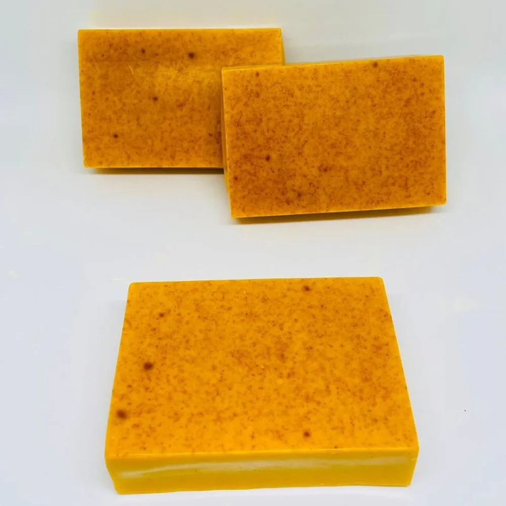 Turmeric bar soap for face and body