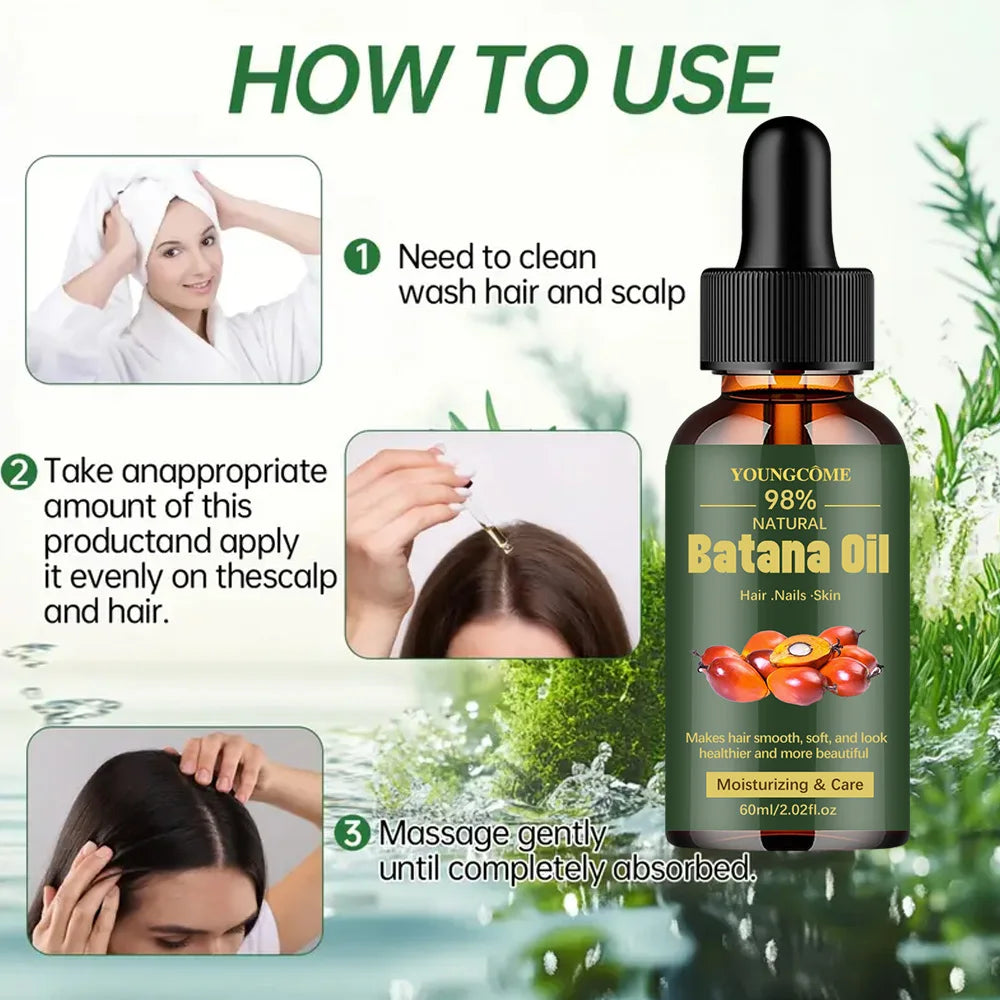 YOUNGCOME Natural Batana Oil for Hair, Skin & Nails – Hair Oils, view 3