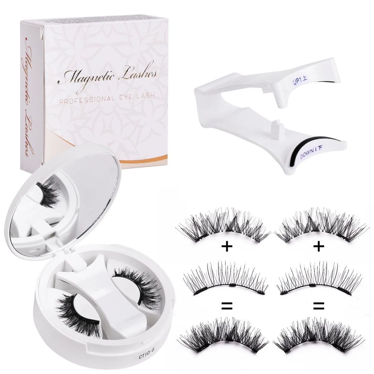 Reusable Magnetic Eyelashes Kit with Applicator (2 pairs) – False Eyelashes, view 8