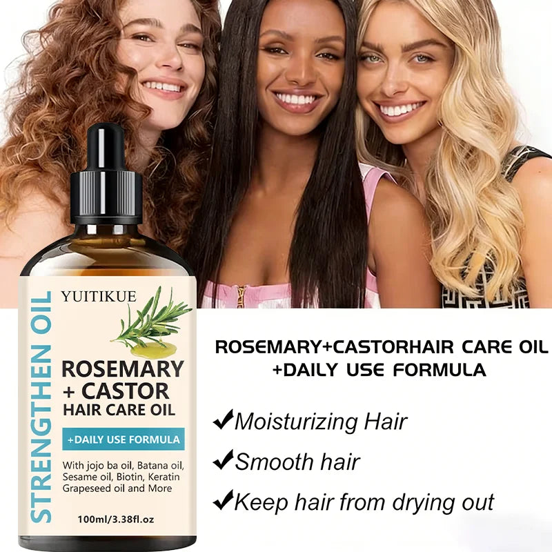 YUITIKUE Rosemary & Castor Hair Oil with Jojoba & Batana (100 ml) – Hair Oils, view 6