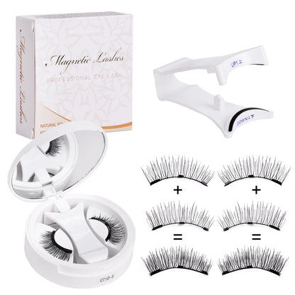 Reusable Magnetic Eyelashes Kit with Applicator (2 pairs) – False Eyelashes, view 9