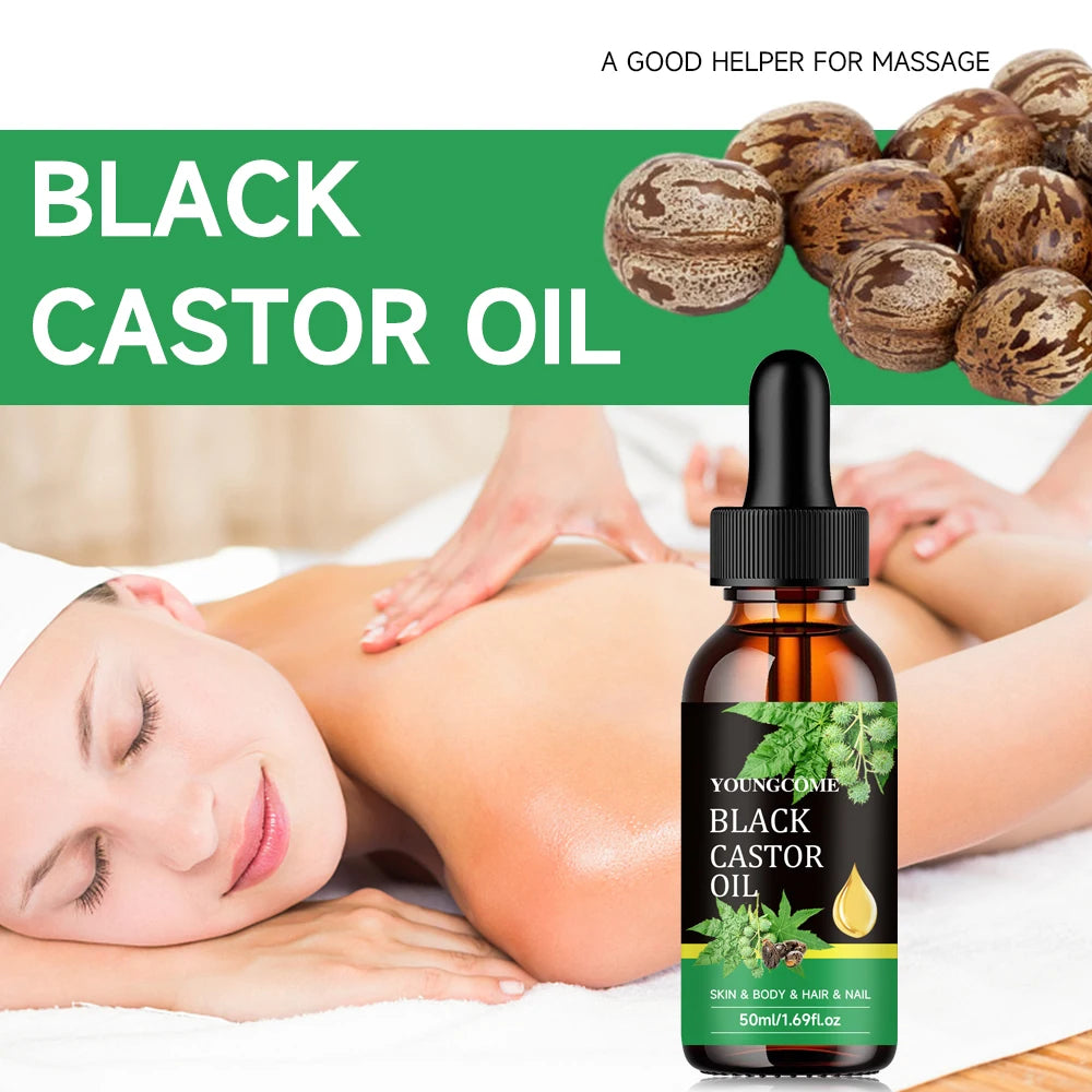 YOUNGCOME Black Castor Oil for Hair, Body & Nails (30 ml) – Hair Oils, view 4