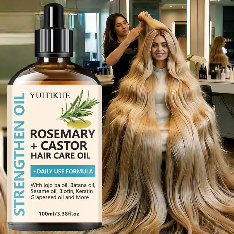 YUITIKUE Rosemary & Castor Hair Oil with Jojoba & Batana (100 ml)