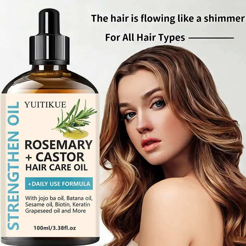 YUITIKUE Rosemary & Castor Hair Oil with Jojoba & Batana (100 ml) – Hair Oils, view 4