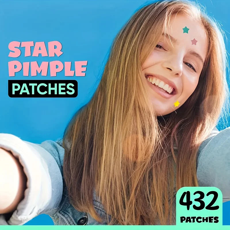 HITWORKER heart pimple patches on skin