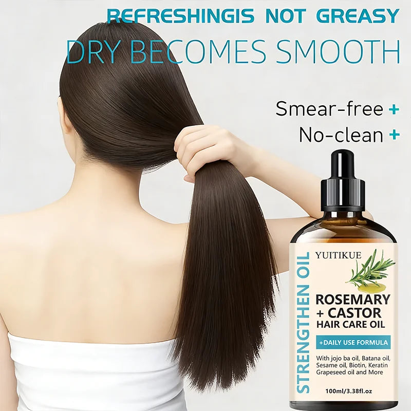 YUITIKUE Rosemary & Castor Hair Oil with Jojoba & Batana (100 ml) – Hair Oils, view 5