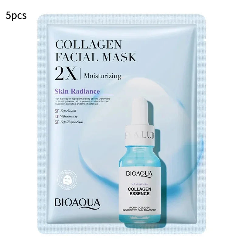 Hydrating Sheet Masks: Centella, Collagen, Hyaluronic Acid & Vitamin C – skin care masks & peels, view 5