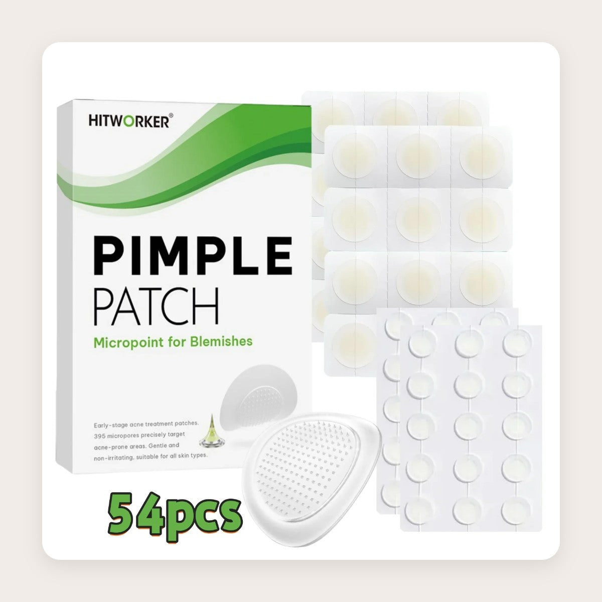 Acne pimple patches with salicylic acid and tea tree, 54 patches