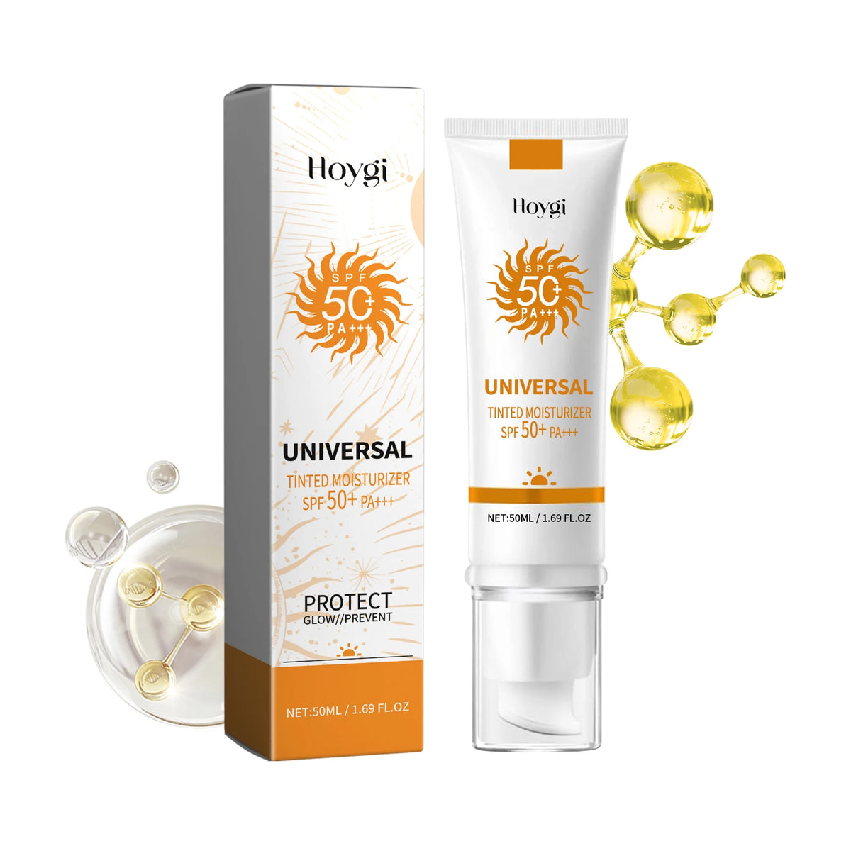 Hoygi All-in-One Tinted Sunscreen Cream SPF50+