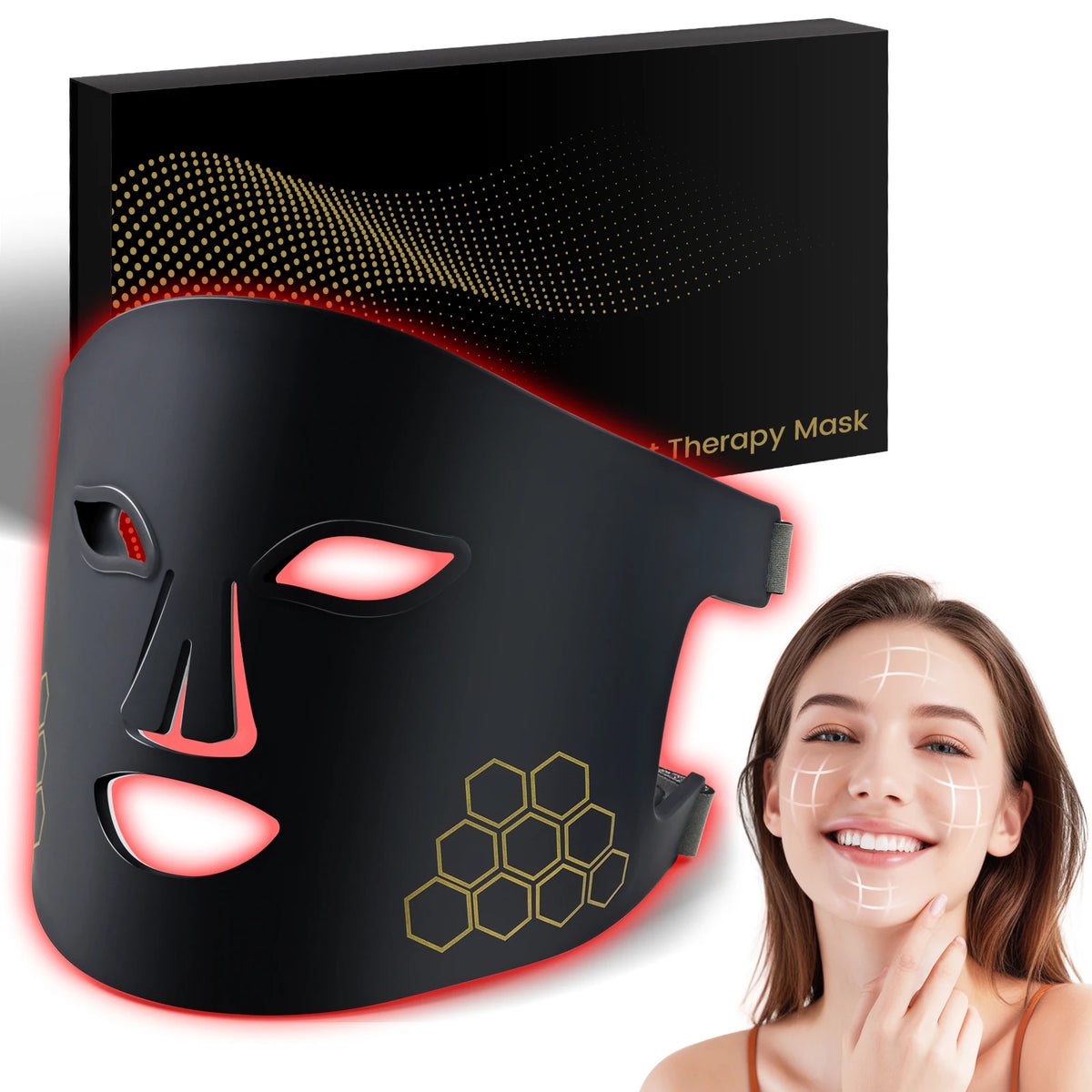 Hello Face LED Face Mask (Red, Blue & Infrared)