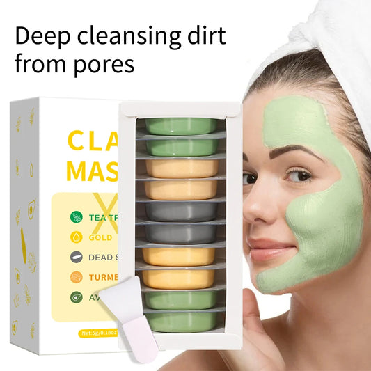 Clay Mask Sampler Set (10 × 5 g)