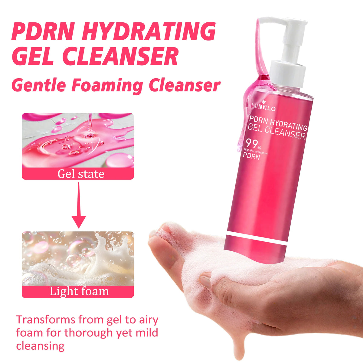 PDRN Pink Hydrating Gel Cleanser (120 ml)