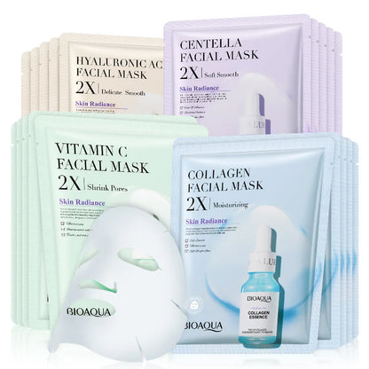 Hydrating Sheet Masks: Centella, Collagen, Hyaluronic Acid & Vitamin C – skin care masks & peels, view 4