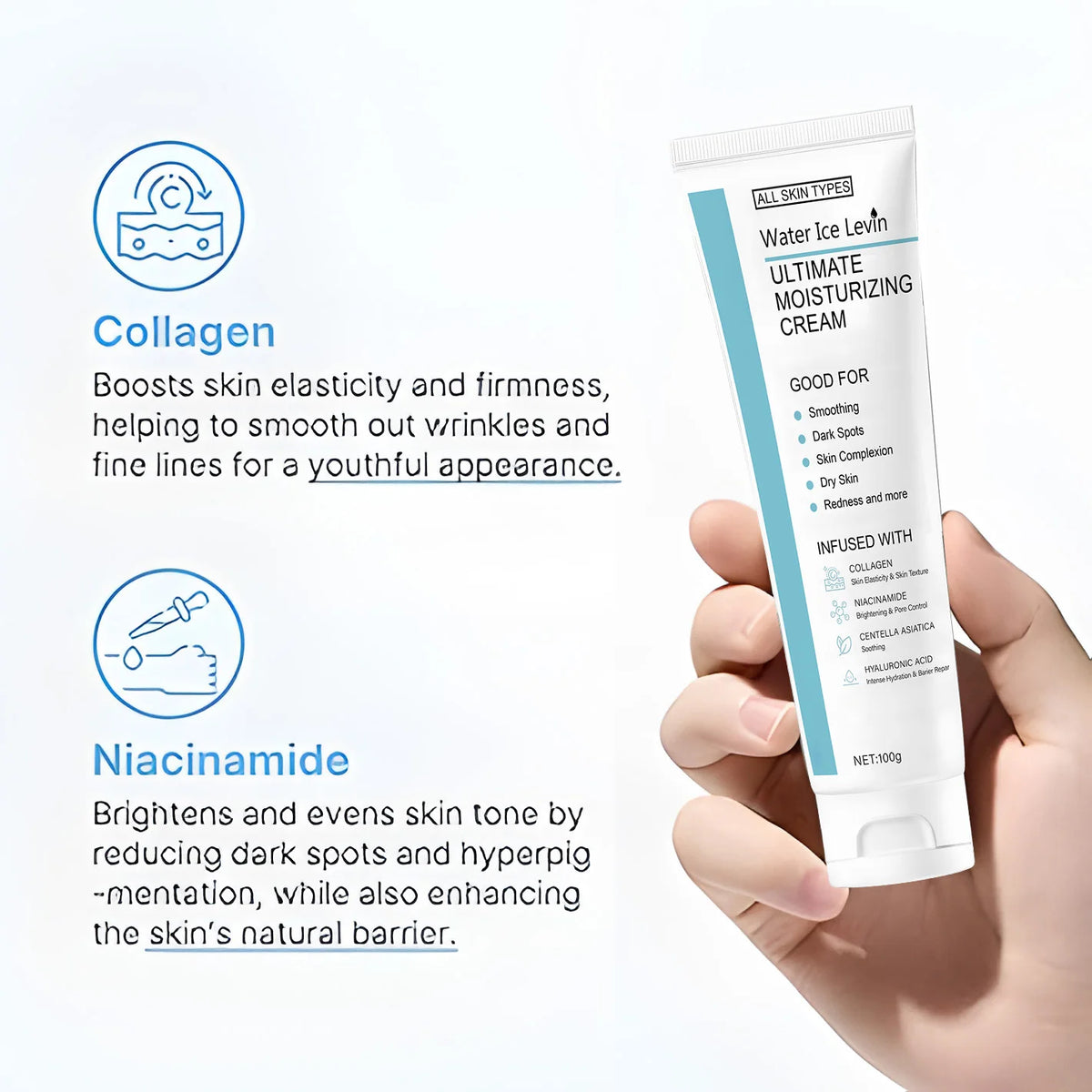 Water Ice Levin Centella & Niacinamide Repair Cream